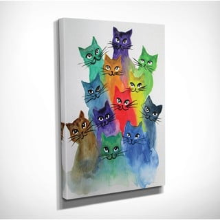 Obraz na płótnie Happy Cats, 30x40 cm