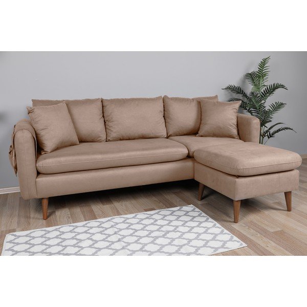 Jasnobrązowa sofa 215 cm Sofia – Balcab Home-image-1