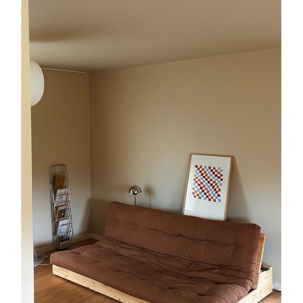 Różowa sztruksowa rozkładana sofa 196 cm Base – Karup Design-image-1