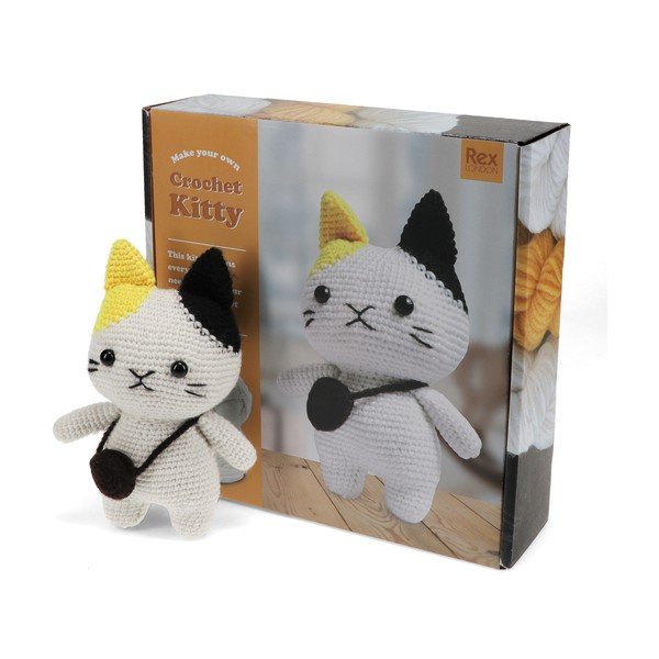 Zestaw kreatywny DIY Crochet Cat – Rex London