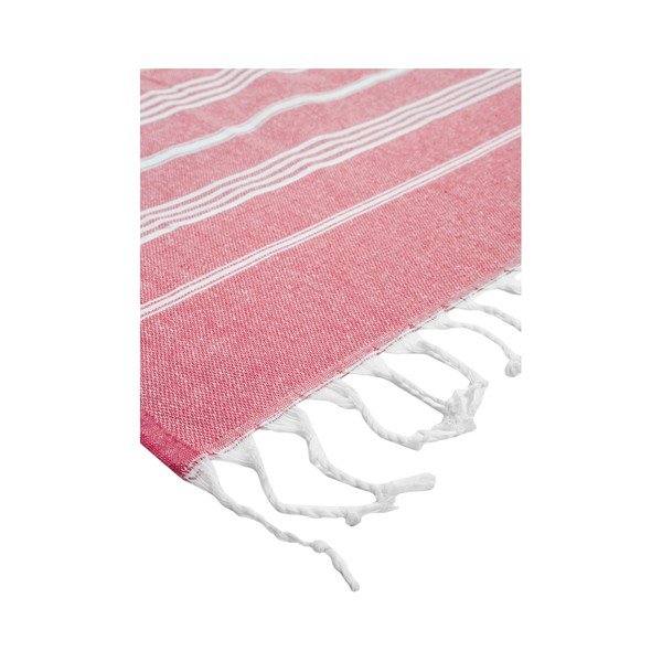 Czerwony ręcznik z domieszką bawełny Kate Louise Cotton Collection Classic Red, 100x180 cm-image-3