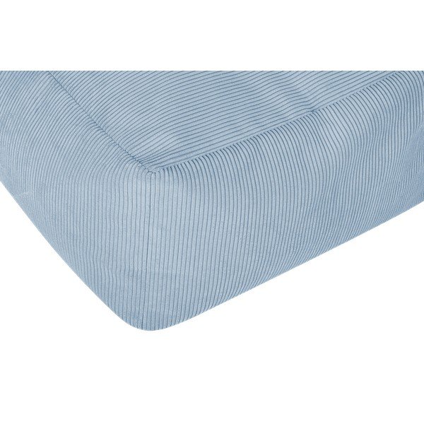 Jasnoniebieski sztruksowy puf Keno – noo.ma-image-3