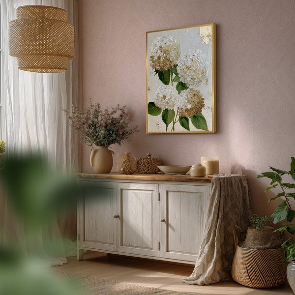 Obraz drukowany z ramą w zestawie 60x90 cm Hydrangea – Styler-image-2