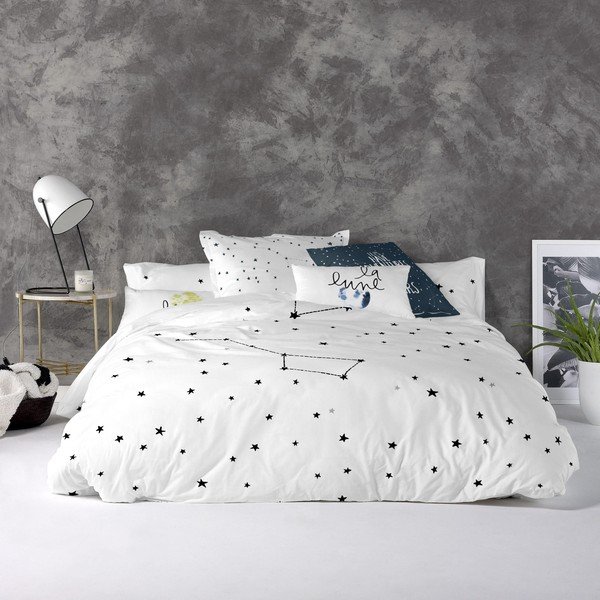 Bawełniana poszwa na kołdrę Blanc Constellation, 200x200 cm-image-1