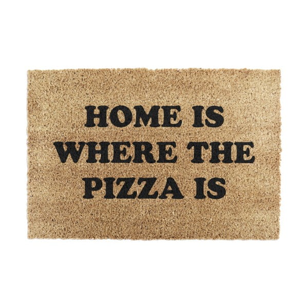 Wycieraczka z włókna kokosowego 40x60 cm Home Is Where the Pizza Is – Artsy Doormats