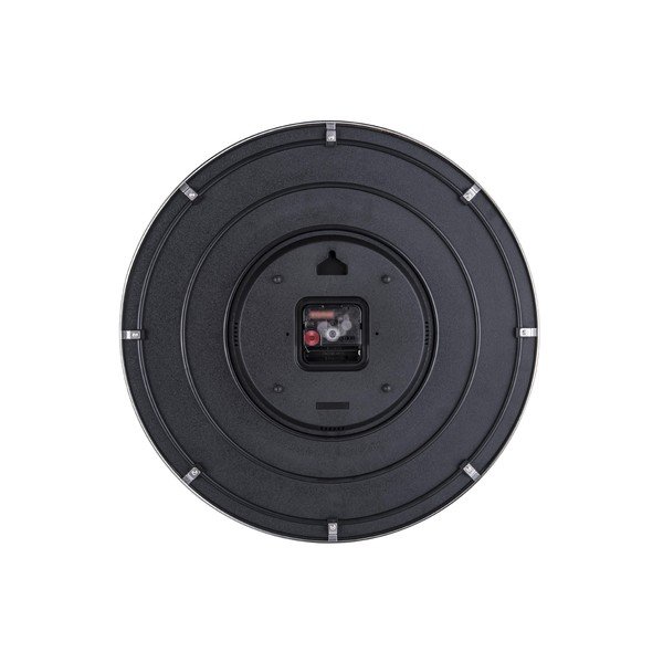 Szary szklany zegar ścienny Karlsson Leaf, ø 40 cm-image-2