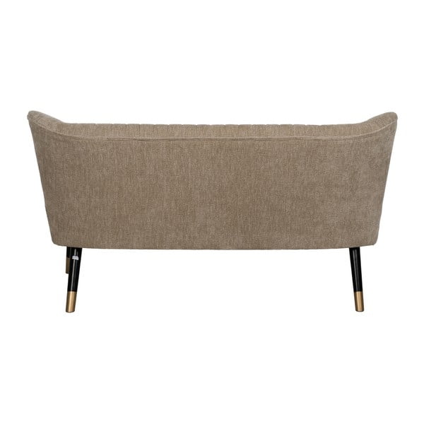 Beżowa sofa  z tkaniny szenilowej 134 cm Glam – Ixia-image-4