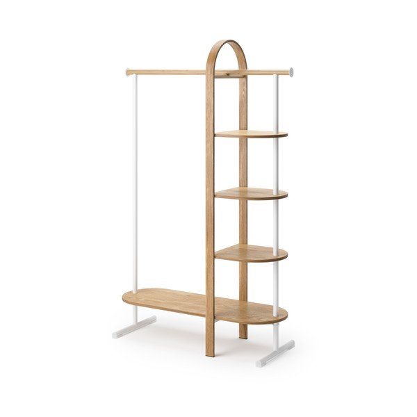 Biały zestaw do przedpokoju z drewna eukaliptusowego Bellwood – Umbra-image-2