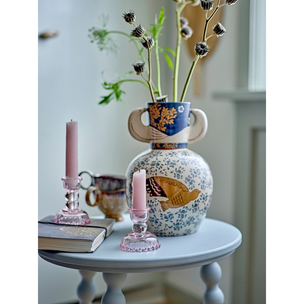 Kamionkowy ręcznie malowany wazon (wysokość 23,5 cm) Hezha – Bloomingville (zdjęcie 3)