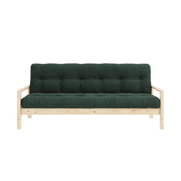 Ciemnozielona rozkładana sofa 205 cm Knob – Karup Design