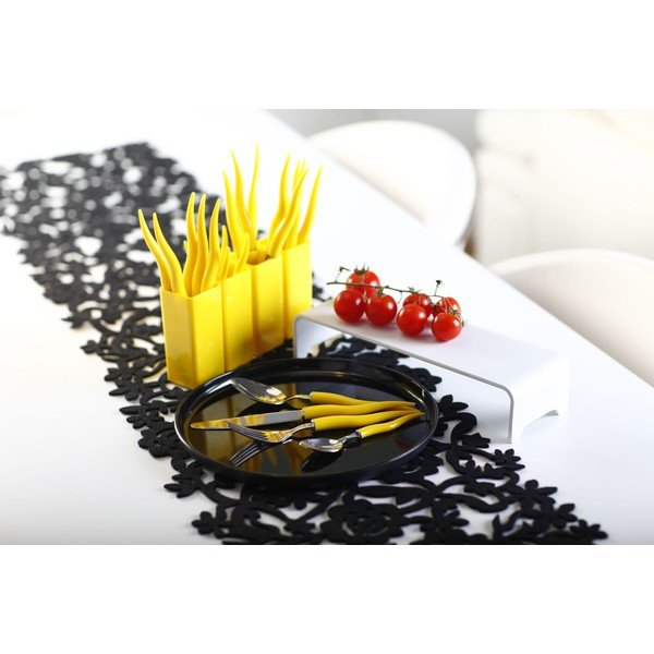 Zestaw 24 żółtych sztućców Vialli Design Tullio-image-2