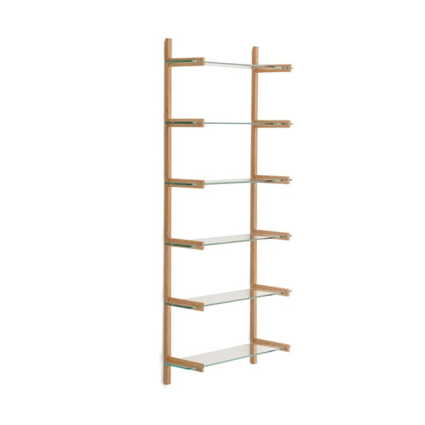 Szklany modułowy system półek w naturalnym kolorze 90x202x30,5 cm Sitra – Kave Home-image-2