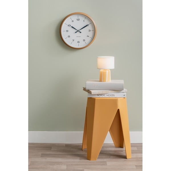 Musztardowy plastikowy stołek Cherish – Leitmotiv-image-1