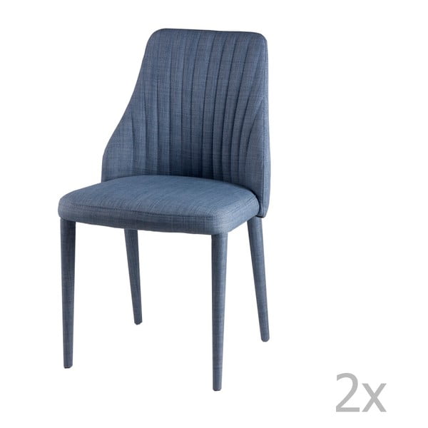 Zestaw 2 jasnoniebieskich krzeseł sømcasa Dora