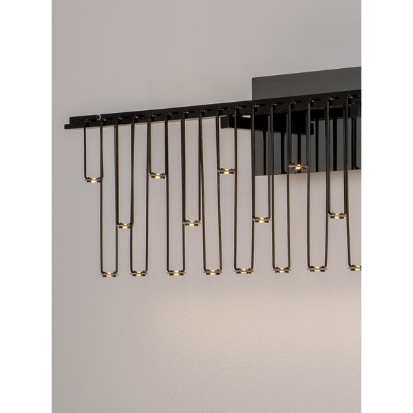 Aluminiowy kinkiet LED ze ściemniaczem w kolorze srebra z połyskiem Stellar – Nova Luce-image-3