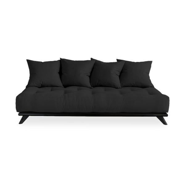Sofa z ciemnoszarym obiciem Karup Design Senza Black/Dark Grey