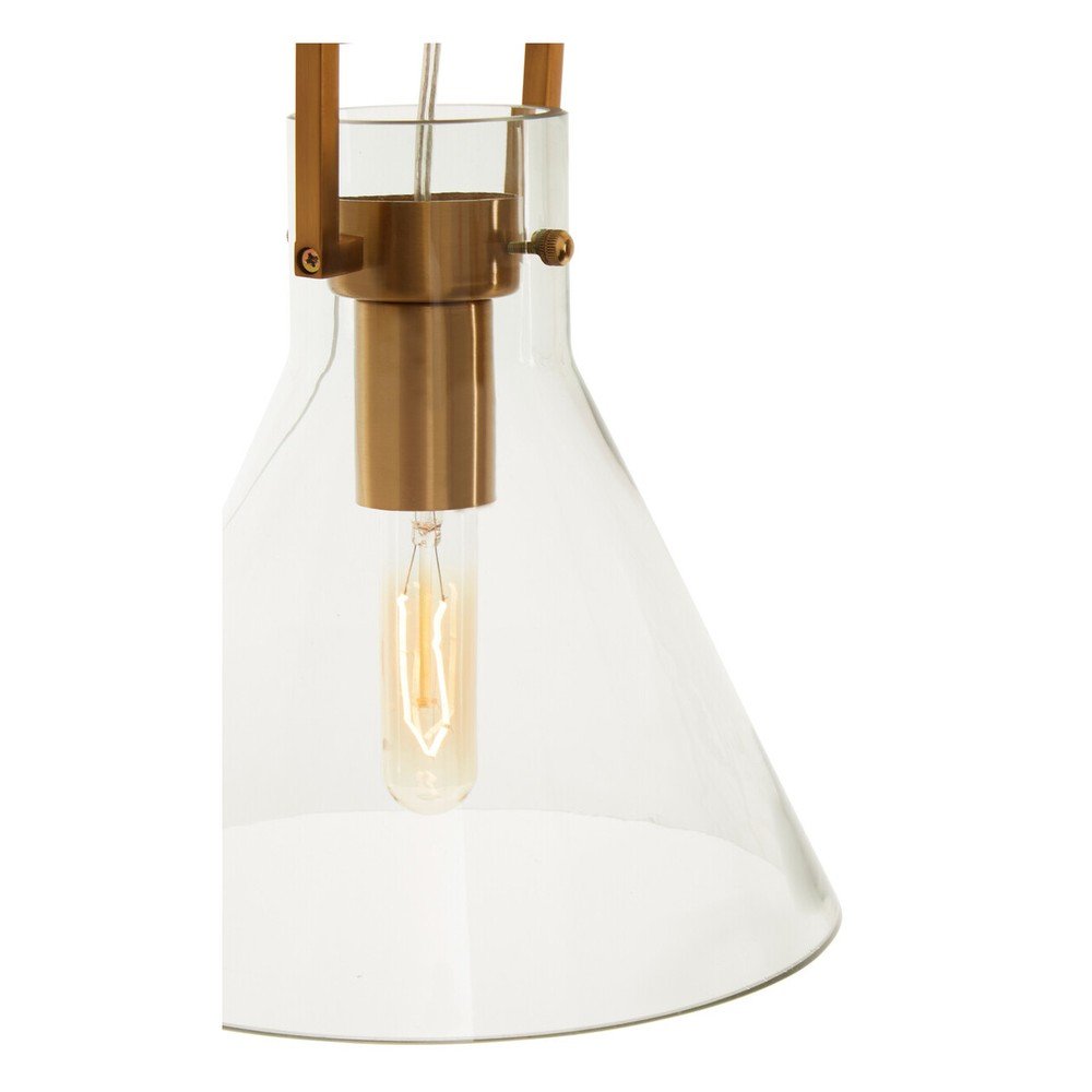 Metalowa lampa wisząca w kolorze złota ze szklanym kloszem ø 25 cm Trieste – Premier Housewares (zdjęcie 4)