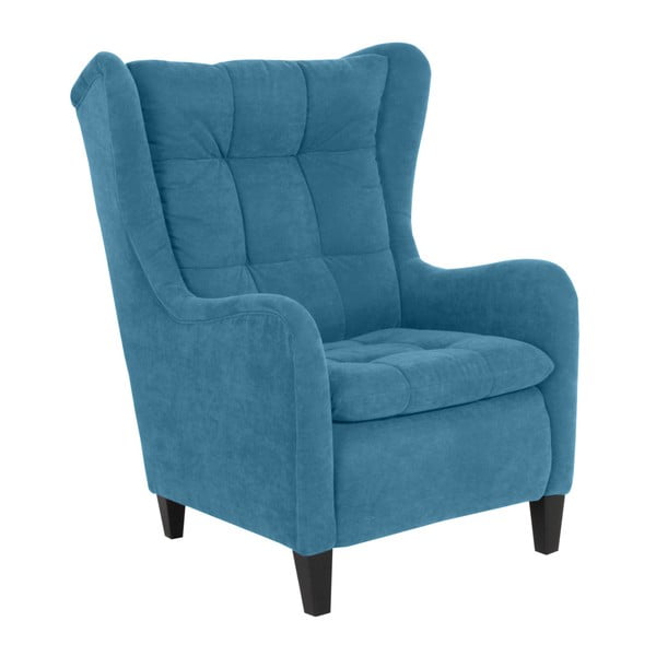 Niebieski fotel Max Winzer Merlon