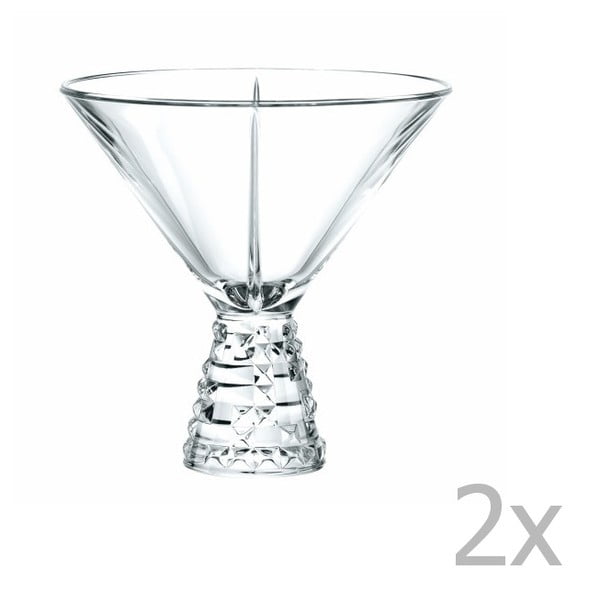 Zestaw 2 kieliszków koktajlowych ze szkła kryształowego Nachtmann Punk, 230 ml