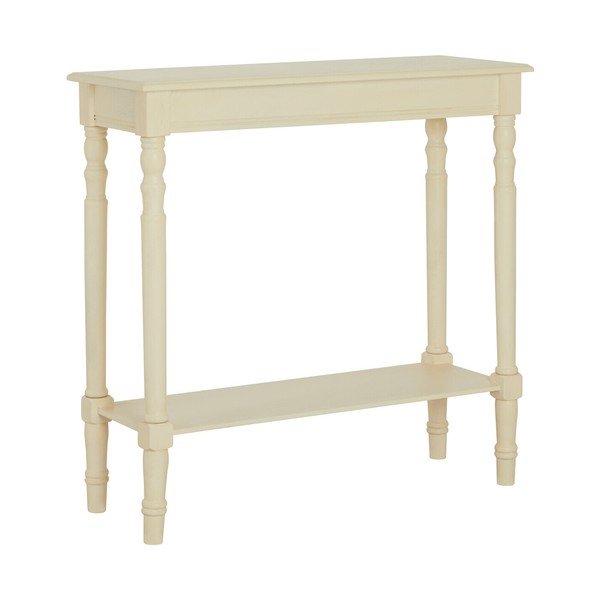 Konsola z litego drewna sosnowego w kolorze kości słoniowej 30x80 cm Heritage – Premier Housewares