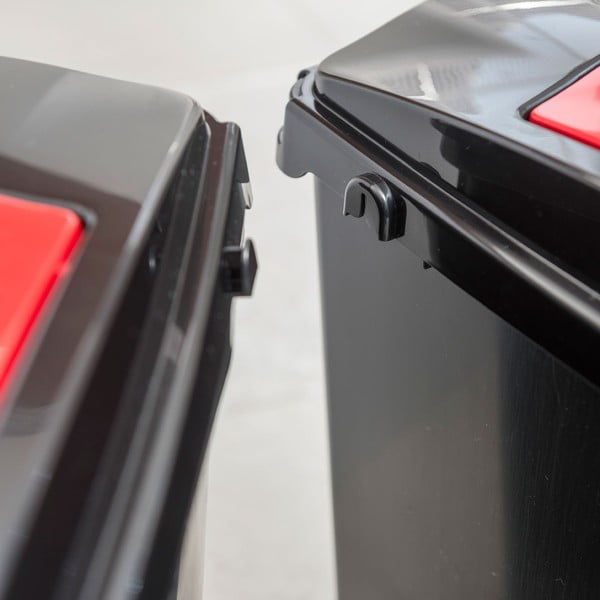 Czarny plastikowy kosz na śmieci 40 l – Addis-image-2