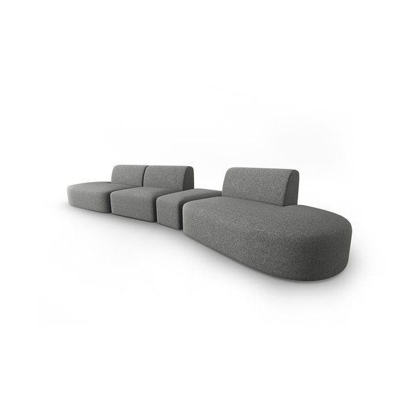 Szara sofa 412 cm Shane – Micadoni Home-image-1