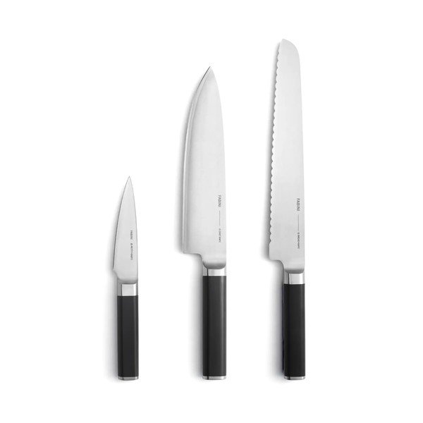 Zestaw noży ze stali nierdzewnej 3 szt. Trino – FABINI