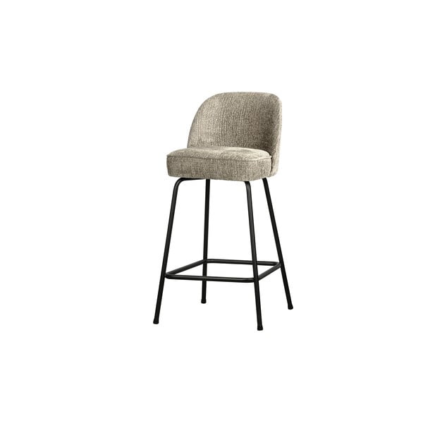 Kremowy aksamitny hoker (wysokość siedziska 64 cm) Vogue – WOOOD-image-1
