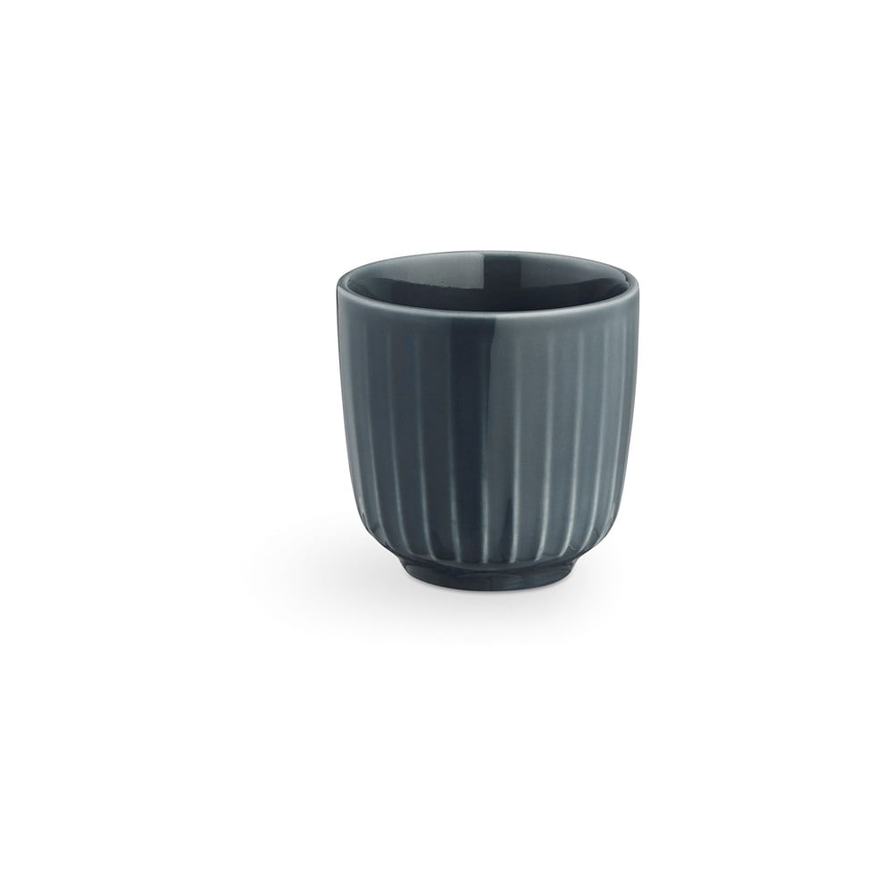 Antracytowy porcelanowy kubek do espresso Kähler Design Hammershoi, 10 ml