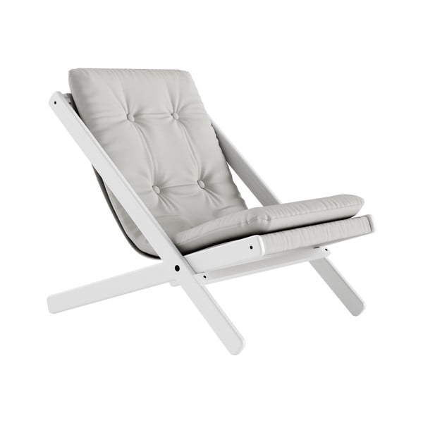 Fotel składany Karup Design Boogie White/Light Grey