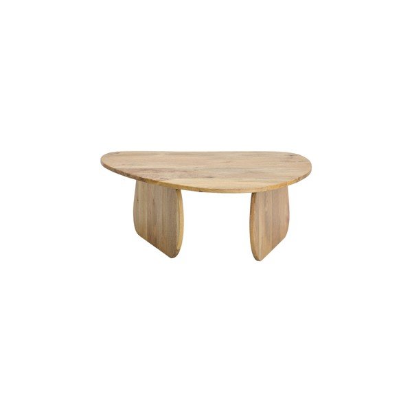 Stolik z litego drewna mango w naturalnym kolorze Mushroom – Ellos Home-image-2