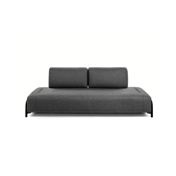 Ciemnoszara sofa z podłokietnikami Kave Home Compo-image-3