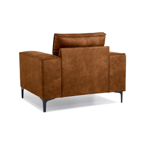 Koniakowy fotel z imitacji skóry Scandic Copenhagen Preston-image-3