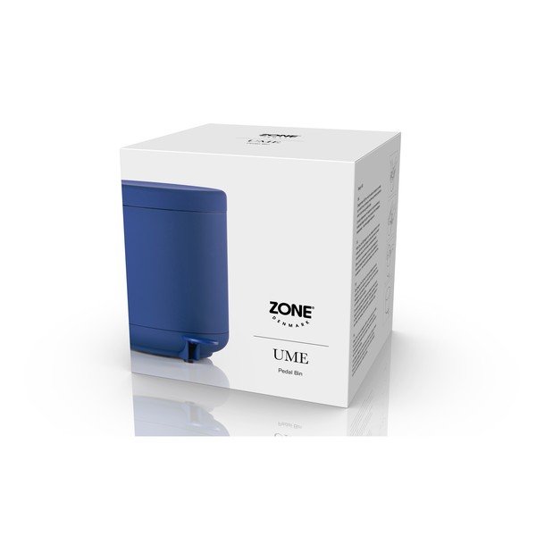 Niebieski plastikowy kosz na śmieci z pedałem 4 l Ume – Zone-image-3