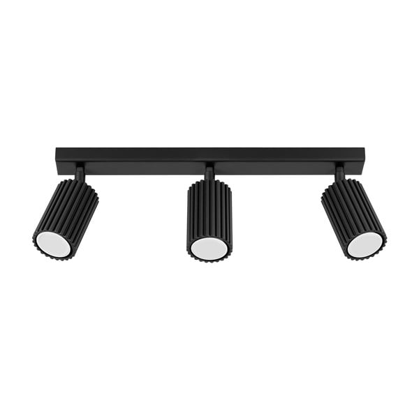 Czarna lampa punktowa 6,5x45 cm Gleam – Sollux