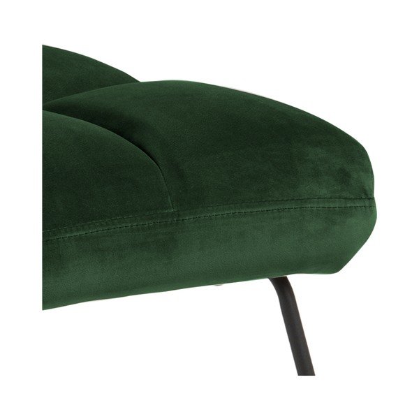 Zielony aksamitny fotel Alba – Actona-image-4