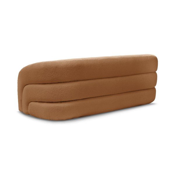 Pomarańczowa sofa z materiału bouclé 193 cm Elina – Bobochic Paris-image-4