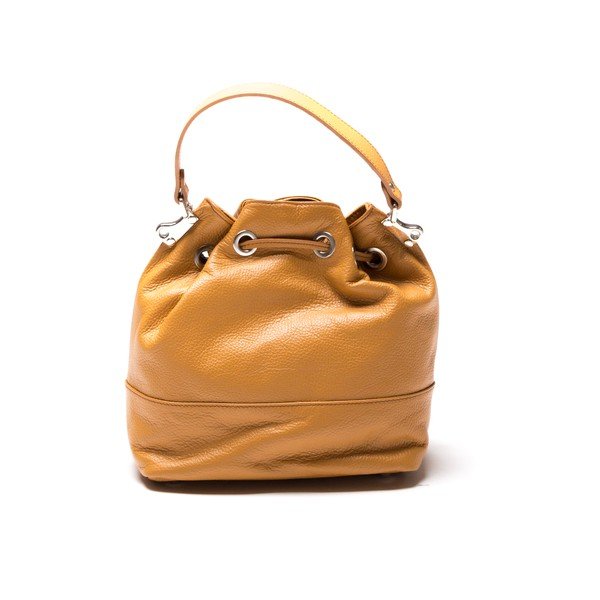 Torebka skórzana Bucket Cognac-image-2