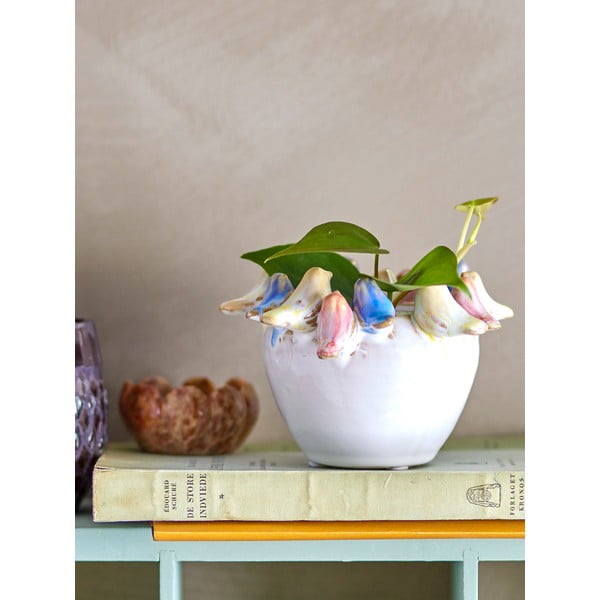 Kamionkowa osłonka na doniczkę ø 6 cm Eanna – Bloomingville-image-1