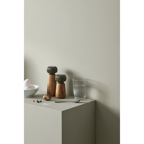 Zielono-naturalny młynek do soli i pieprzu z litego drewna Hammershøi – Kähler Design-image-3