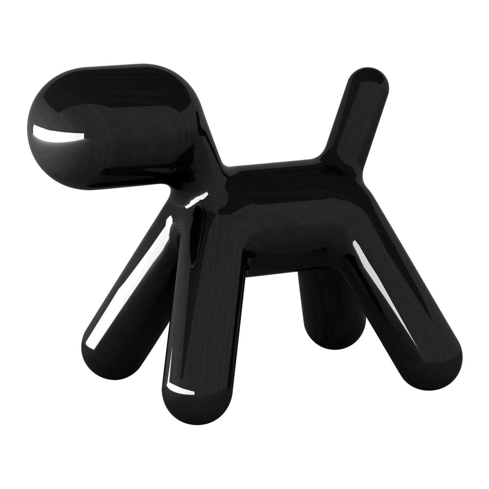 Krzesło Puppy czarne błyszczące, 43 cm