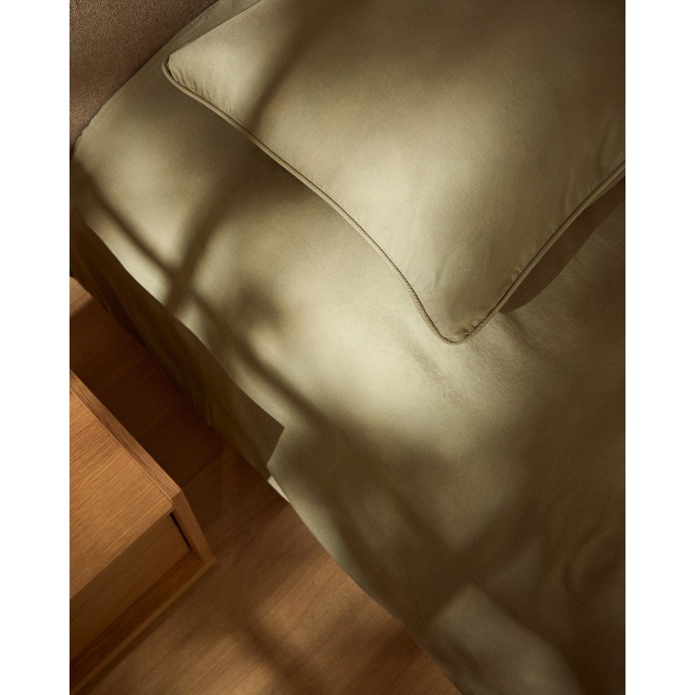 Zielona bawełniana poszwa na kołdrę dwuosobowa 220x240 cm Sirale – Kave Home (zdjęcie 3)