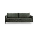 Zielonoszara sofa z aksamitnym obiciem Scandic Adagio, szer. 220 cm