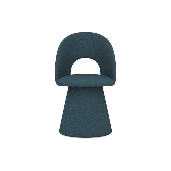 Morski tapicerowany fotel jadalniany Kalo – Makamii-image-1