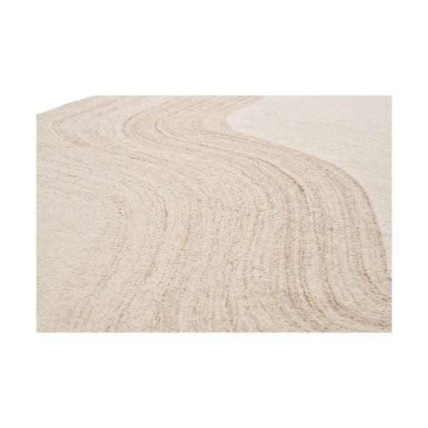 Kremowy wełniany dywan tkany ręcznie 160x230 cm Surat – House Nordic-image-2