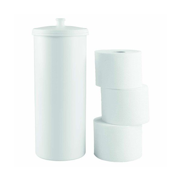 Biały pojemnik na papier toaletowy InterDesign Kent-image-3