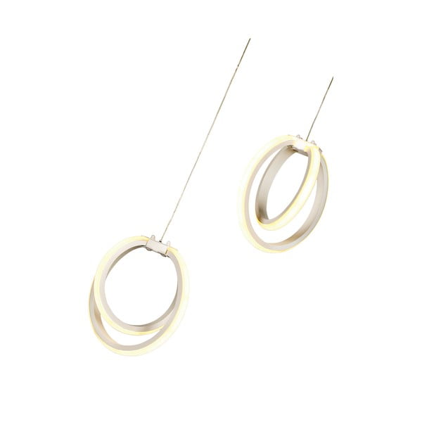 Biała metalowa lampa wisząca LED ø 20 cm Sezen – Squid Lighting-image-3