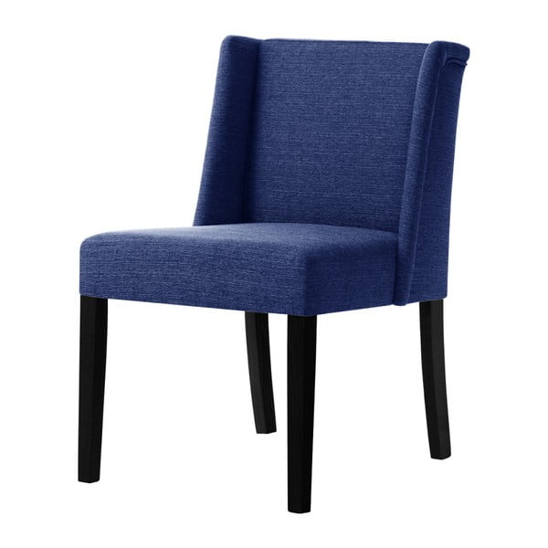 Niebieskie krzesło z czarnymi nogami Ted Lapidus Maison Zeste