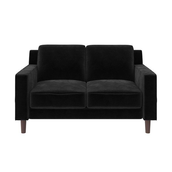 Czarna aksamitna sofa 83 cm Brynn – Støraa