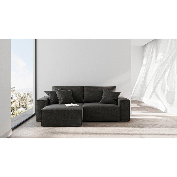 Antracytowy regulowany narożnik rozkładany Ghado Melow-image-3